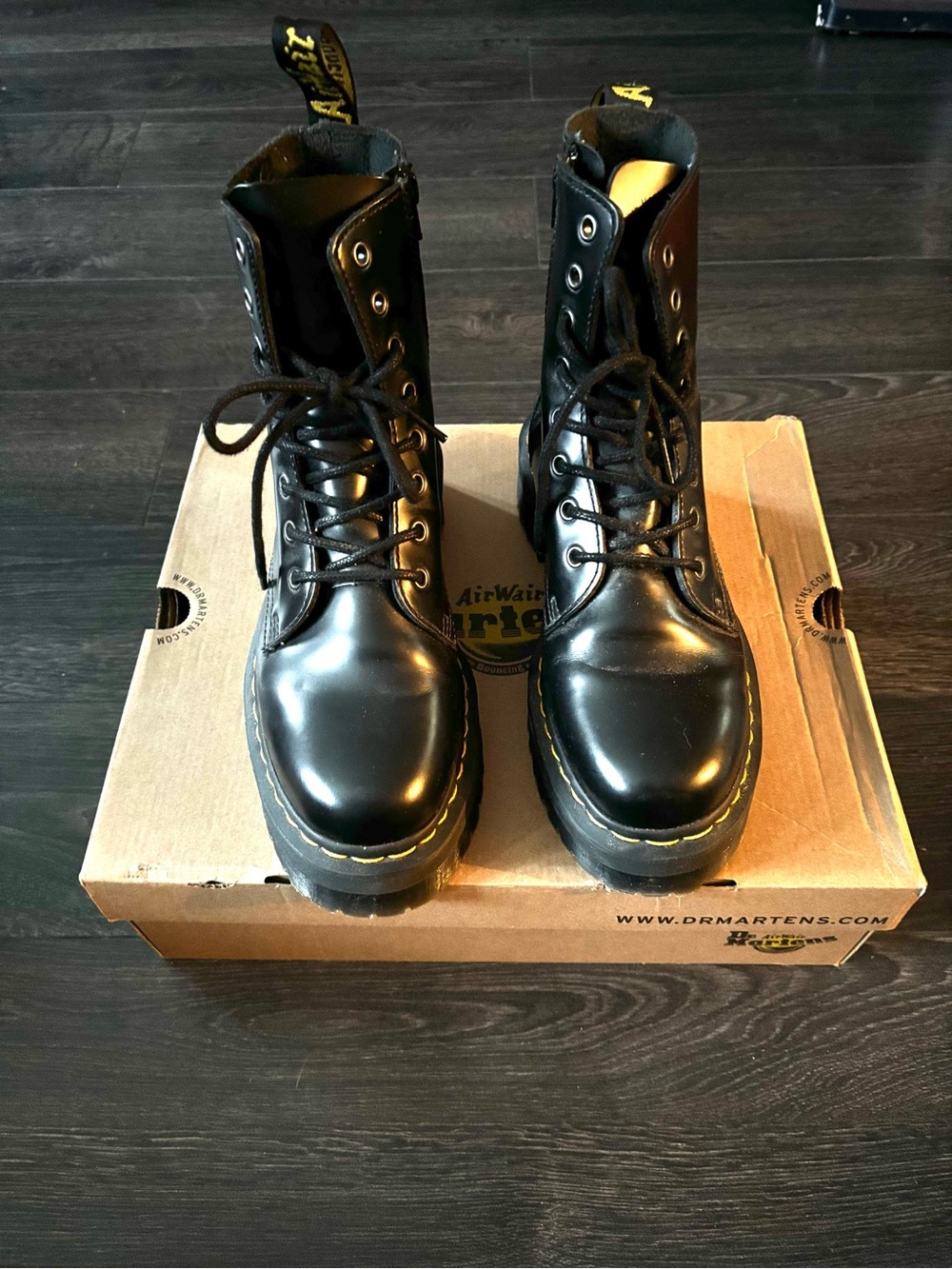 Dr. Martens platform lace up boots
